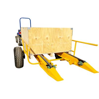 China Farm / orchard trailer good price and high quality orchard transport lift trailers for tractor hauled for sale