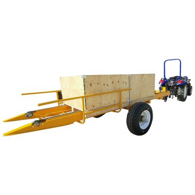 China Farm trailer 2000kg orchard / orchard transporting lift trailers two wheel farm trailer for sale for sale