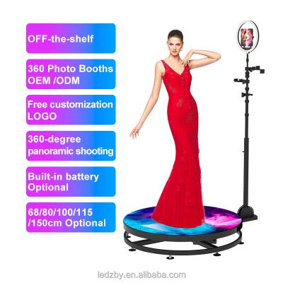 China Party NEW Glass Rotate Standing Platform Degree 360 Photo Booth for sale