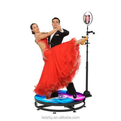 China Party Video camera portable 360 degree photo booth wireless automatic rotating selfie wedding business photobooth for sale