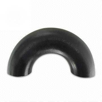 China Black Painted 180 Degree Carbon Steel Elbow With ASME B16.9 / 16.28 for sale