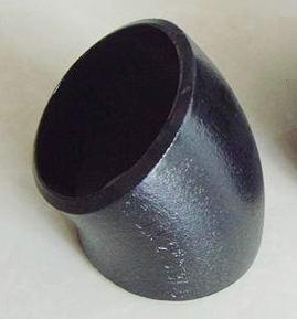 China JIS B2311 45 Degree Carbon Steel Elbow With Black Paint For Piping Systems for sale