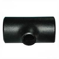 China ASME B16.9 / 16.28 STD SCH40 SCH80 Carbon Steel Reducing Tee With Black Paint for sale