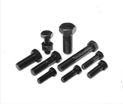 China DIN933 / DIN931 High Strength Black Hex Head Shoulder Bolts Grade 4 / 6 / 8 for sale