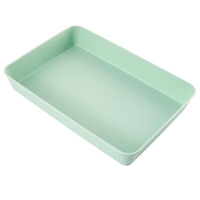 China Bathroom Viable Japanese Kitchen Storage Basket Plastic Snacks Cosmetics Storage Basket for sale