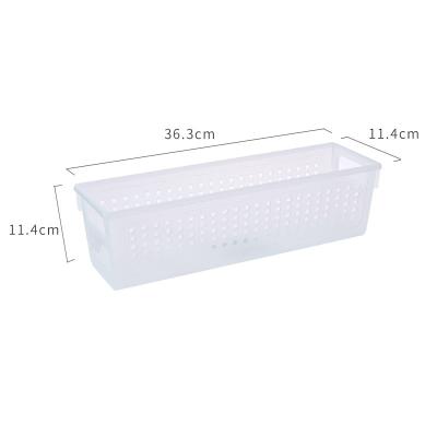 China Plastic Cosmetic Storage Basket Tableware Storage Basket Kitchen Viable Condiment Storage Box for sale