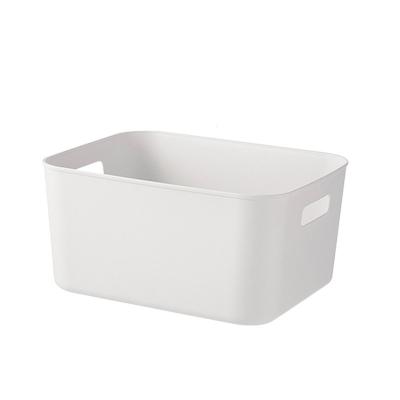 China White Durable Plastic Desktop Storage Debris Non-Slip Storage Box Viable Storage Box for sale