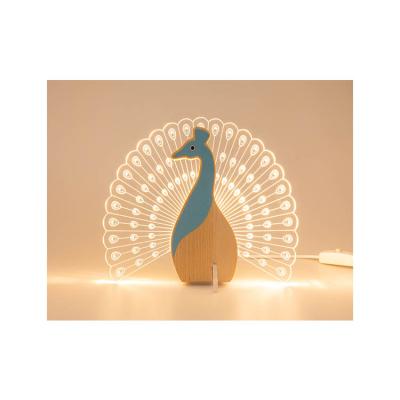 China Hot Selling Minimalist Cartoon Night Light Animal Toys For Children Sleep Cute Mini Table Lamp for sale