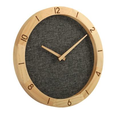 China Contemporary living room wooden wall quartz clock with 3d numbers from China supplier for sale