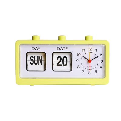 China Contemporary Mechanical Automatic Paging Clock Automatic Desk Clock Large Digital Retro Flip Clock for sale