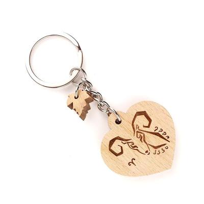 China Promotion Gift Custom Blank Wooden Bead Keychain Manufacturers Engraved Bead Tassel Laser Disc Key Chain Keyrings For 3D Wooden Pendants for sale