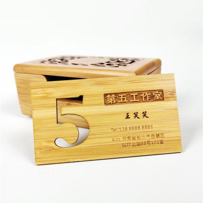 China Eco Friendly Europe White Name Laser Blank RFID Custom Wooden High Quality NFC Laminated Wooden Nfc Business Bamboo Card for sale