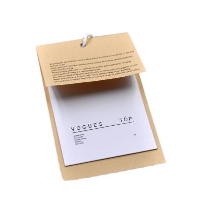 China Viable Custom Embossed Brand Logo Clothing Hang Tags New Hang Tag Designs for sale