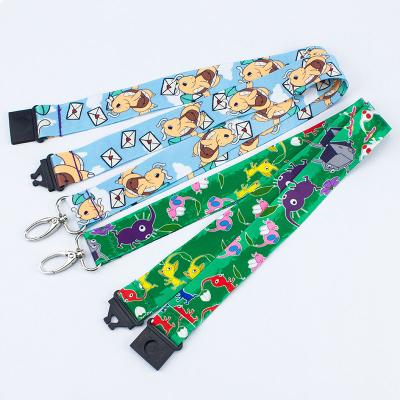 China Professional High Quality ID Card Blank Wallet Silk Screen Thermal Transfer Polyester Customized Lanyard Neck Custom Lanyard Polyester Woven for sale