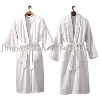 China Breathable bathrobe, double sides plush bathrobes, suede bathrobes for sale