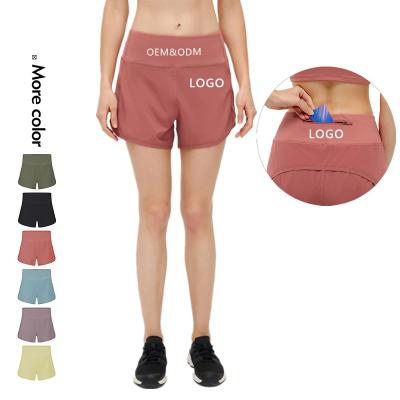 China Wholesales Women's QUICK DRY Summer Loose Quick Dry Sports Fitness Shorts With Pockets Spandex Nylon Ladies Running Empty Gym Shorts for sale