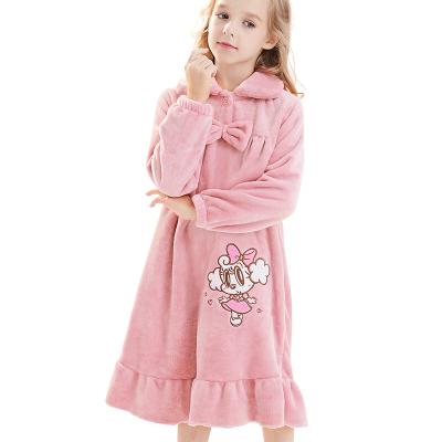 China Good Quality QUICK DRY Kids Girl's Candy Bathrobes Dress Designer Sleepwear Pajamas for sale