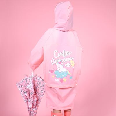 China Children's EVA Bobdog Cartoon Unicorn Waterproof raincoat for kids rain coat raincoat clothes drop shipping for sale