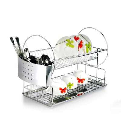 China China Manufacturer Best Price Stainless Steel 1 Sustainable Water Tray Dish Drainer Drying Racks for sale