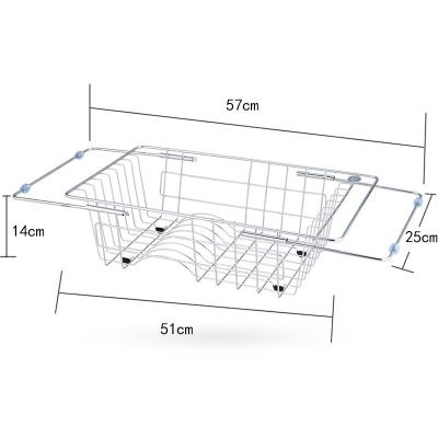 China 1 Way Hot Selling Viable Over Sink Dish Drying Rack Mat Kitchen Ss Dish Rack for sale