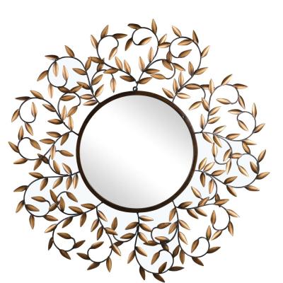 China Mayco Vintage Gold Antique Luxury Decorative Wall Glass Mirror For Home for sale