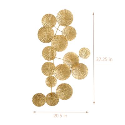 China 100% Mayco Gold Fashion Decoration Handmade 3D Handmade Walls Art Home Decor Luxury for sale