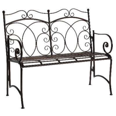 China Mayco Modern Outdoor Garden Metal Cast Iron Butterfly Bench for sale