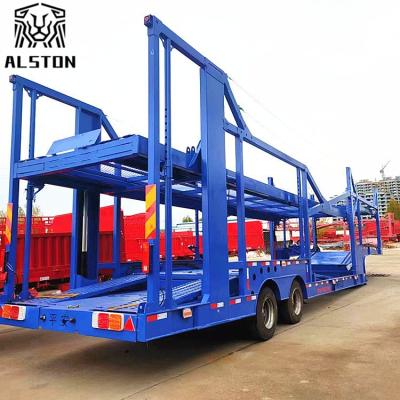 China 2-axle Frame-type 6-position Car Carrier Trailer with 13.75m Length Te koop