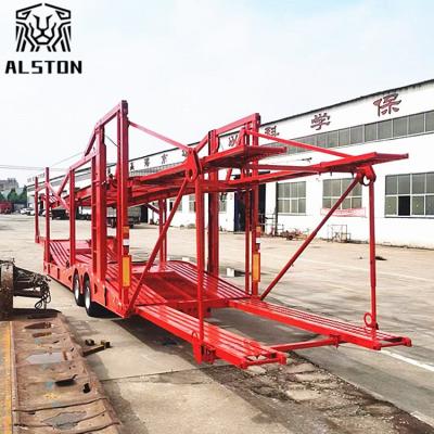 China Two Axles Car Carrier Trailer, 8 Position Skeleton Trailer with Upper and Lower Decks à venda