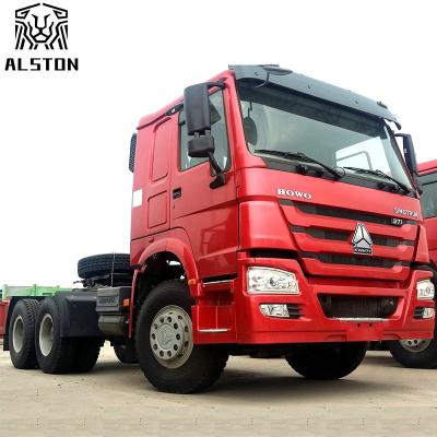 China Used Sinotruck Howo Tractor Trucks 375HP 10 Tires New Painting for sale