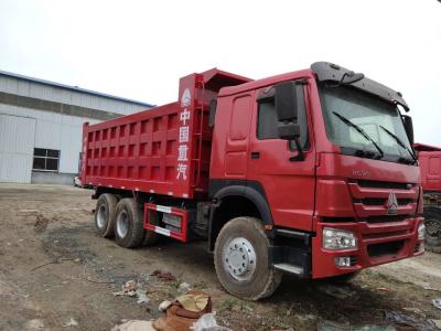 China Red 20CBM Used Howo Dump Truck 371HP 375HP 6x4 for sale