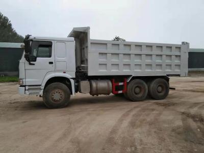 China White Used Howo Dump Truck , 40 Ton Used Tri Axle Dump Trucks for sale