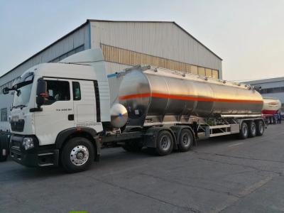 China Stainless Steel 42000 Liter Diesel Tank Trailer 3 Axles for sale