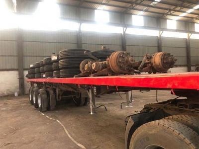 China CIMC 3 Assen gebruikten Flatbed Semi Aanhangwagen Te koop