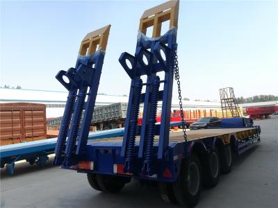 China De op zwaar werk berekende Semi Aanhangwagen van Lowbed van het Machinevervoer Te koop