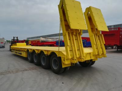 China 2 3 4 Axle Hydraulic Low Bed Trailer voor Bulldozervervoer Te koop