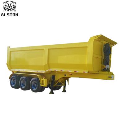 China Sand Transport Tri Axle End Dump Trailer 40 Ton 50 Ton for sale