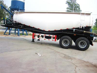 China Aluminum Alloy Bulk Cement Trailer , 60 Ton Bulk Cement Tank Trailer for sale