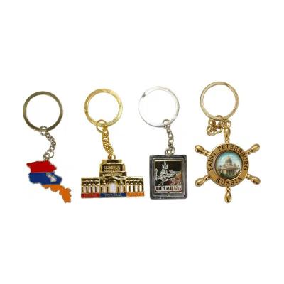 China Modern Technology Production High Quality Durable Using Various Zinc Alloy Key Ring Souvenir Key Ring for sale