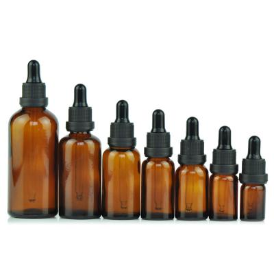 China Personal Care Amber Dropper Bottle 2oz Glass Dropper Bottle 30ml Glass Glass Bottle For Essential for sale