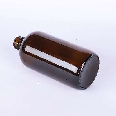 China Custom Empty Personal Care Silk Screen Printing Boston Essential Oil Glass Dropper Bottle for sale