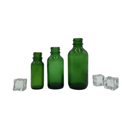 China Wholesale Green Personal Care Boston Bottle 250ml Glass Liquid Dropper Bottles for sale