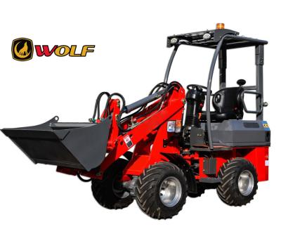 China Hotels mini wheel loader for sale wolf mini 750 hydrostaic loader with cheap price for sale