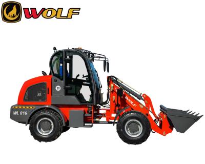 China WL816 Hotels New Mini Wolf Loader 1.6ton Loader With Bullet Spear for sale