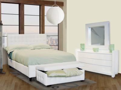 China Cheap Bedroom Furniture for Apartment, Leather Bed for sale