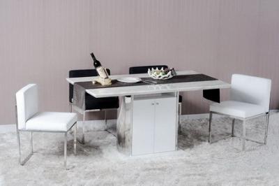 China Modern Dining Room Furniture,Stainless Steel/Marble Storage Dining Table for sale