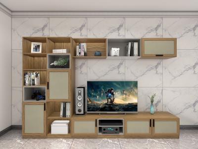 China On Wall Cabinets Display Shelves By Melamine Board With Glass Racks And Floor Stand In Apartment Living Room Furniture for sale