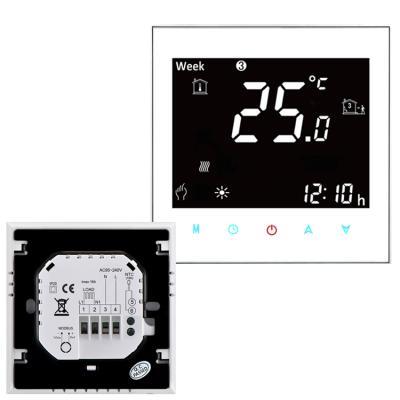 China Modern Digital Water Heater Floor Heating LCD Screen Electric Weekly Programmable Room Thermostat for sale