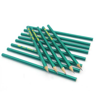 China office & Flexible 2b Graphite Pencil School Pencil Green Hexagonal Natural Pencil School Student Painting Sketch Pencil for sale