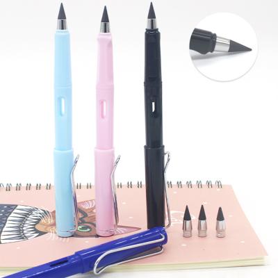 China HB Black Eternal Pencil School Office Stationery Technology Inkless Graphite Pencil Do Not Sharpen Your Pencil Student School With Erasers for sale